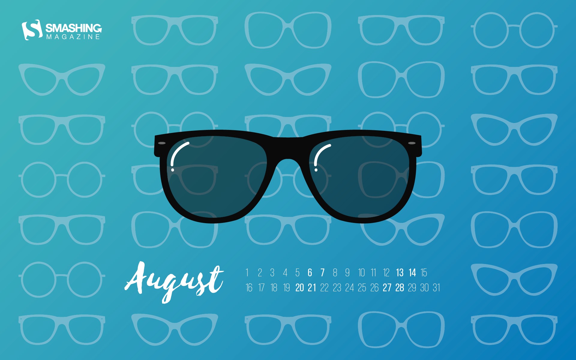 August 2016 Kalender Wallpaper (2) #16 - 1920x1200