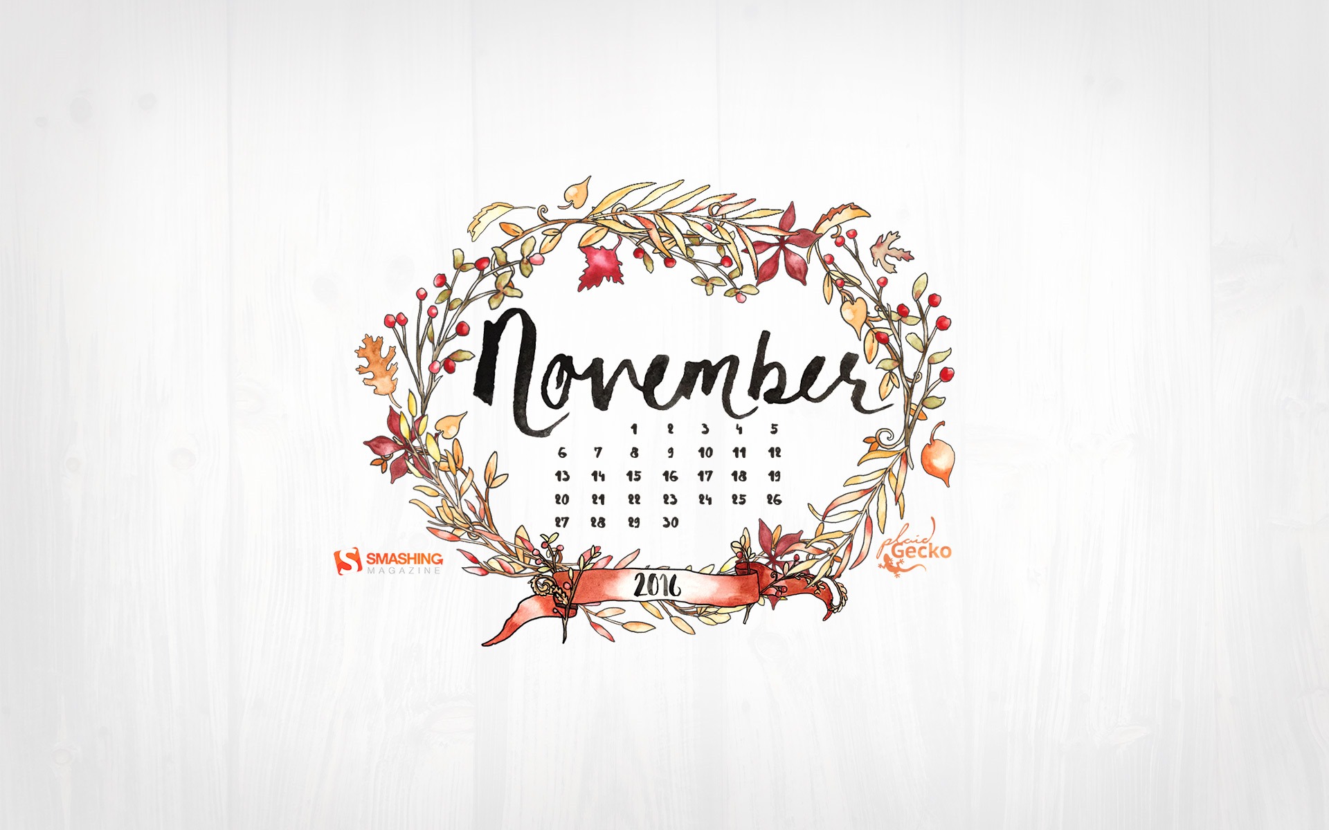 November 2016 calendar wallpaper (2) #7 - 1920x1200