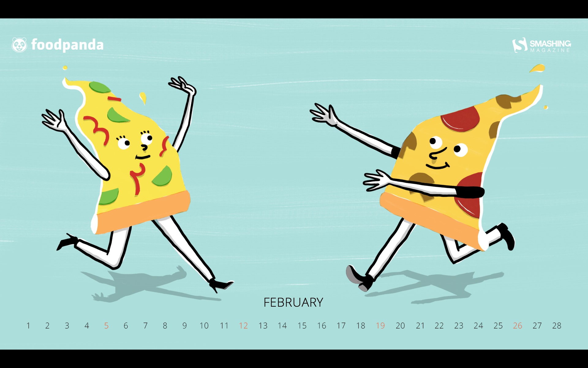 Fondo de escritorio de calendario de febrero de 2017 (1) #17 - 1920x1200