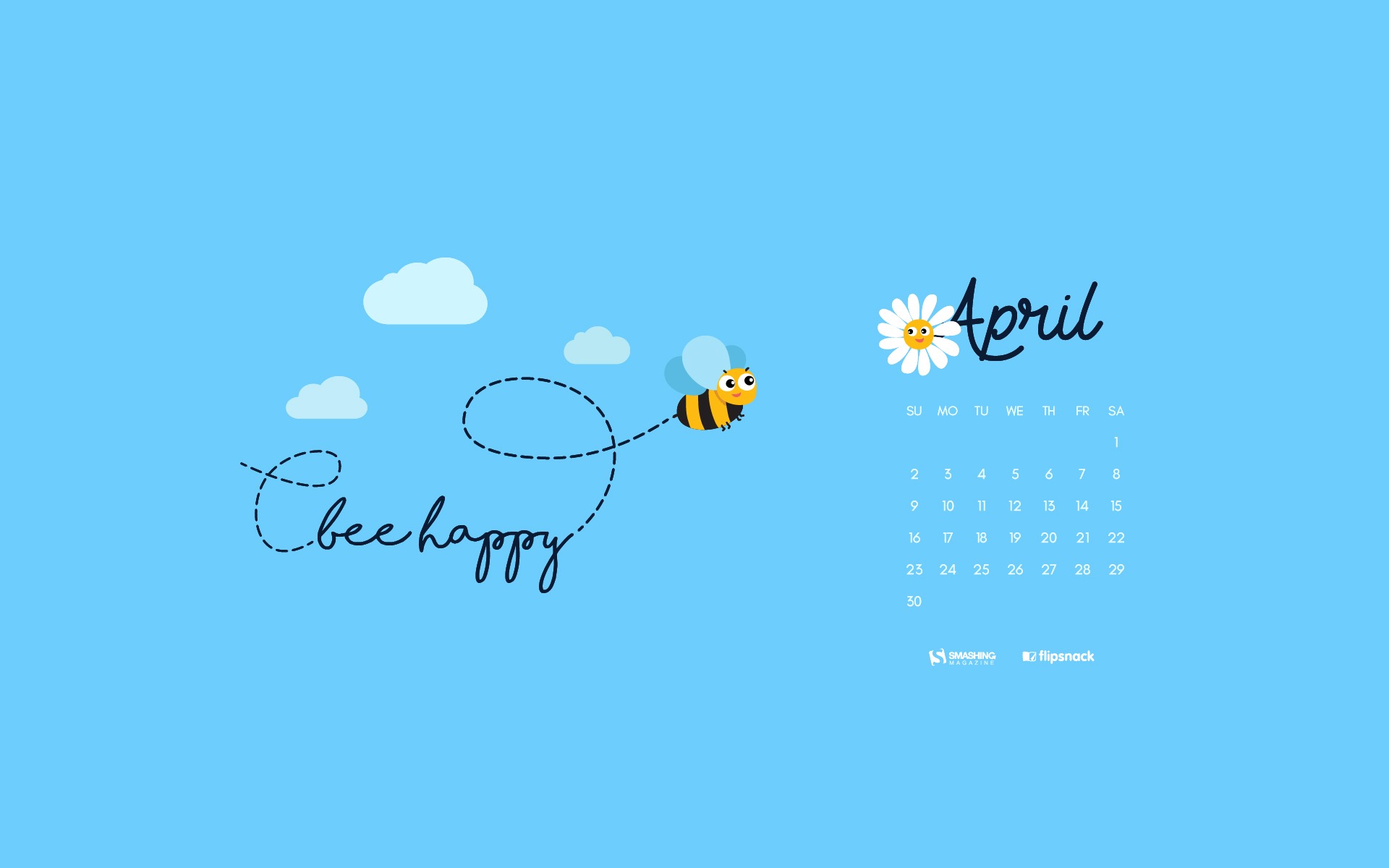 Fondo de pantalla calendario abril 2017 (1) #13 - 1920x1200