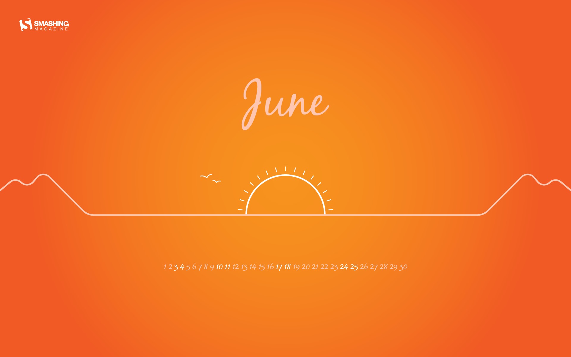 June 2017 calendar wallpaper #15 - 1920x1200