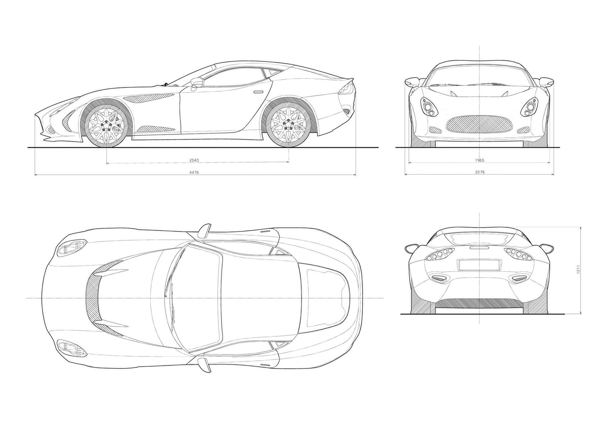 Zagato diseñado Perana Z-Uno de los coches deportivos #2 - 1920x1440