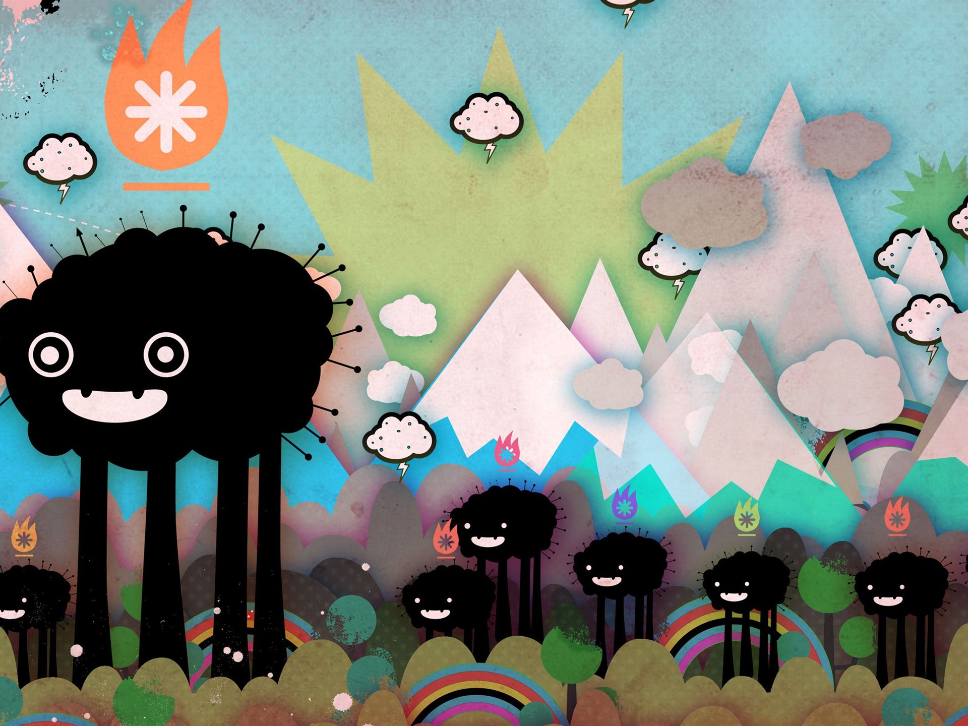Poked Studio 潮流插畫設計壁紙 #1 - 1920x1440