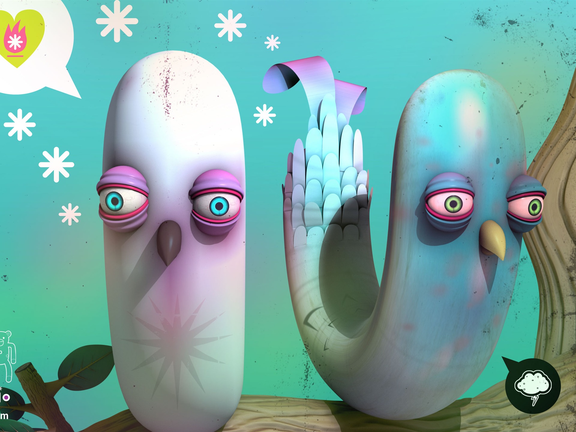 Poked Studio 潮流插畫設計壁紙 #2 - 1920x1440
