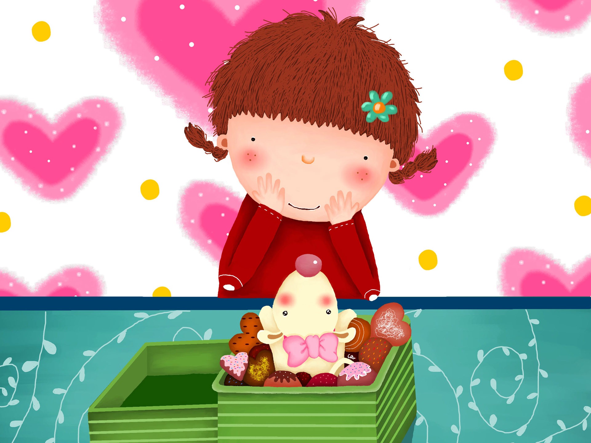 Large cartoon wallpaper (2) #1 - 1920x1440