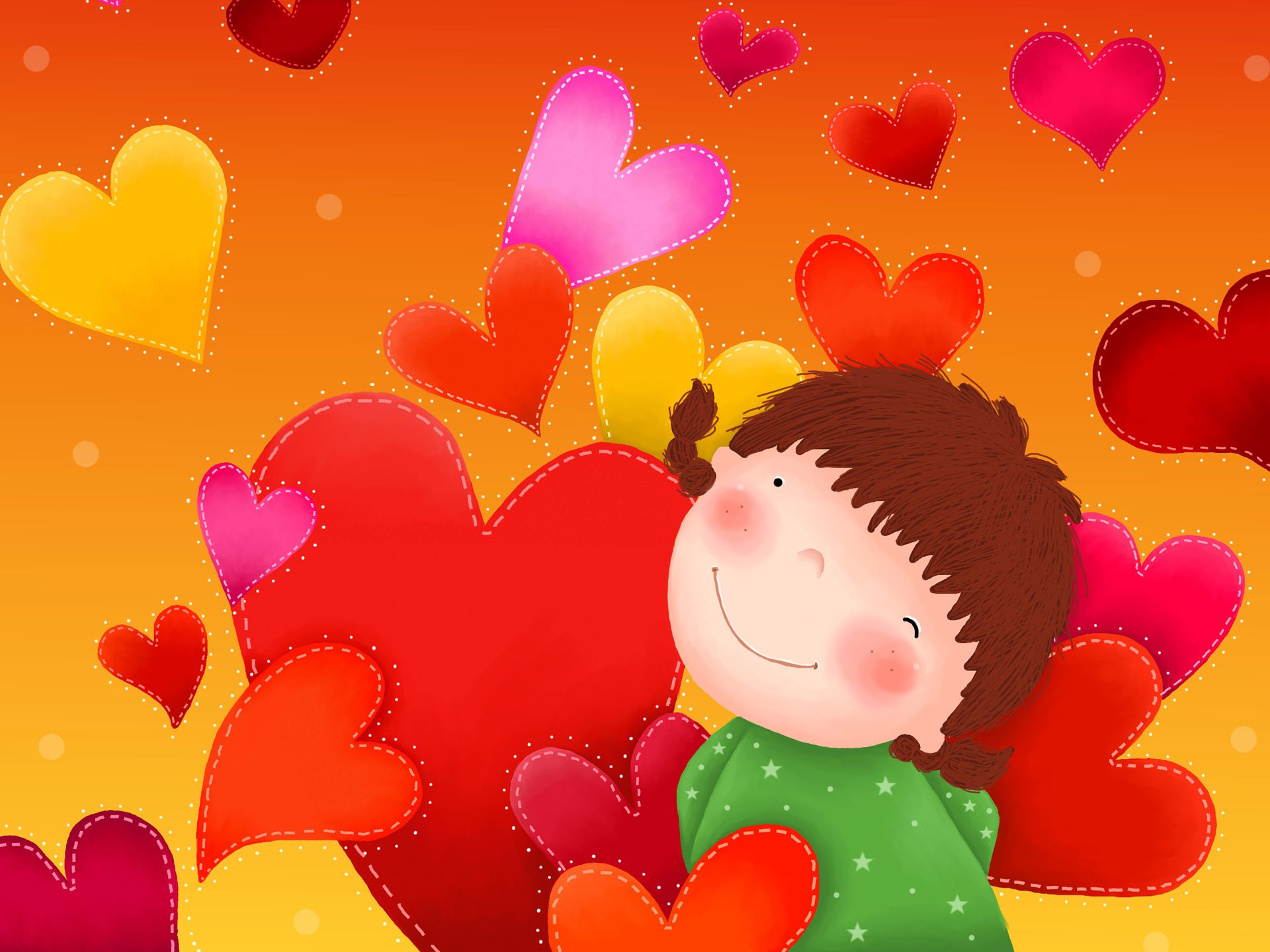 Large cartoon wallpaper (2) #7 - 1920x1440