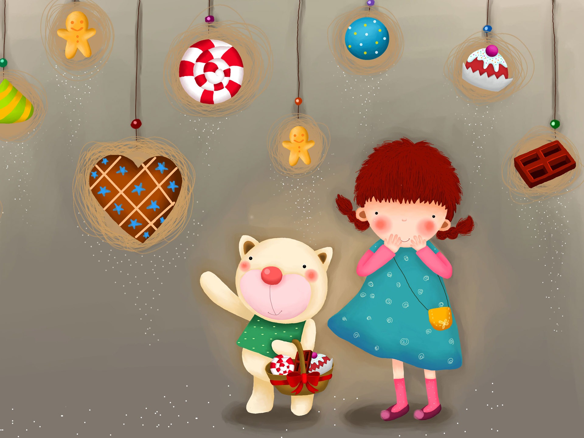 Large cartoon wallpaper (2) #9 - 1920x1440