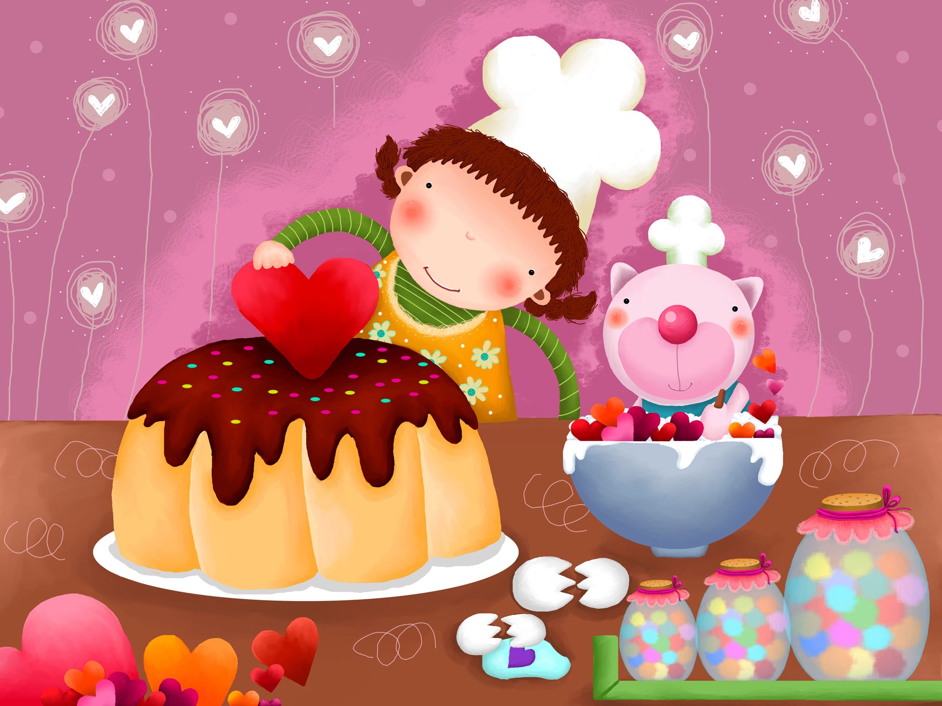 Large cartoon wallpaper (2) #10 - 1920x1440