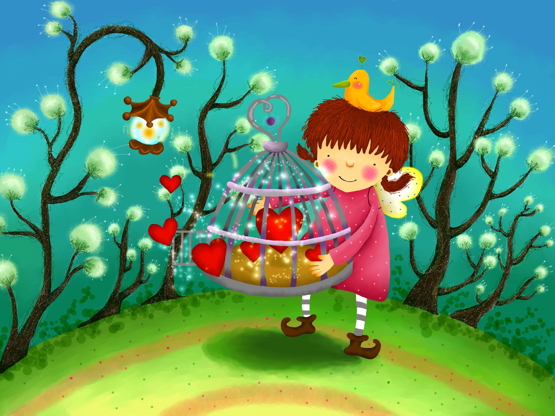 Large cartoon wallpaper (2) #12 - 1920x1440
