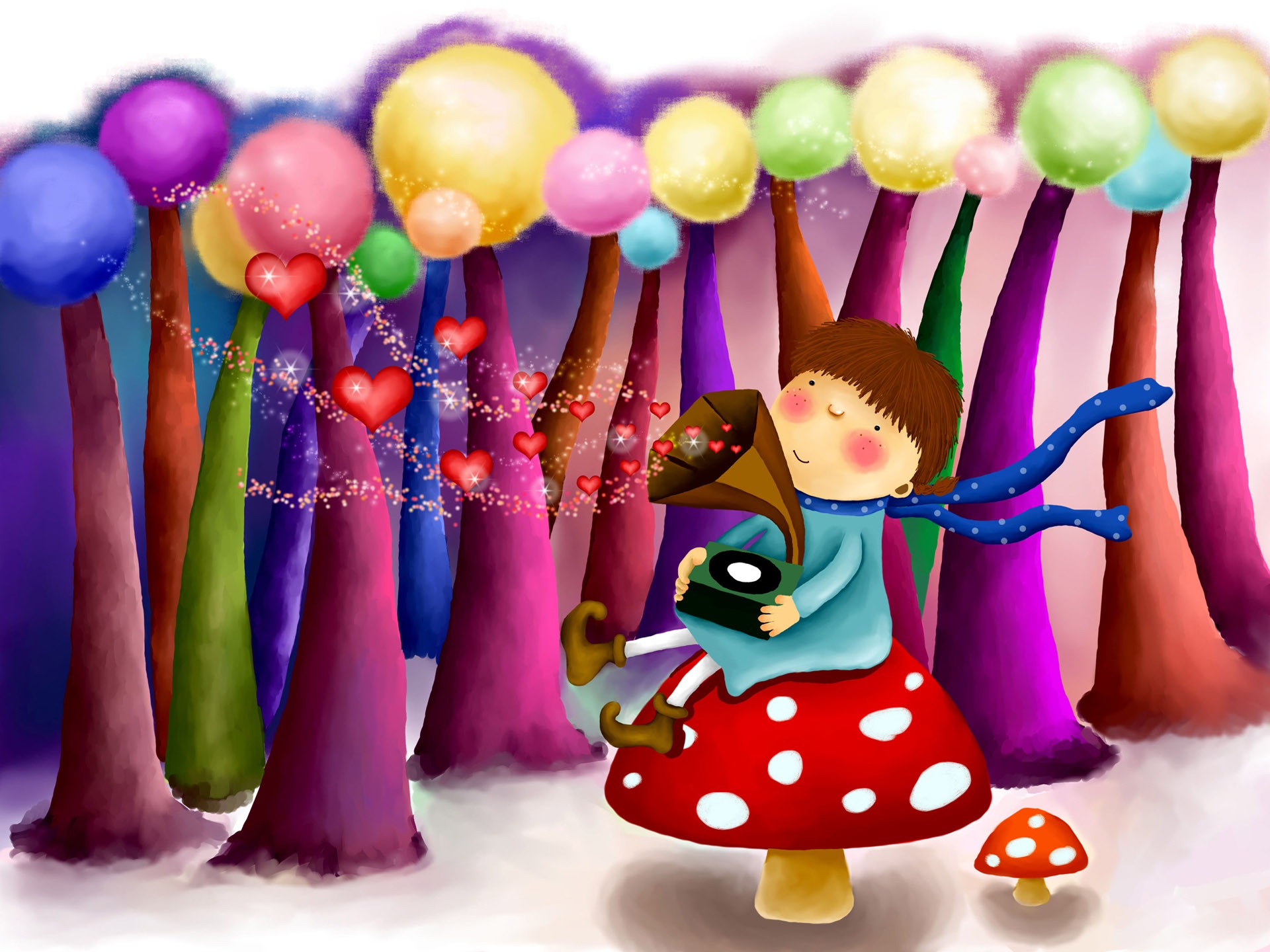 Large cartoon wallpaper (2) #14 - 1920x1440