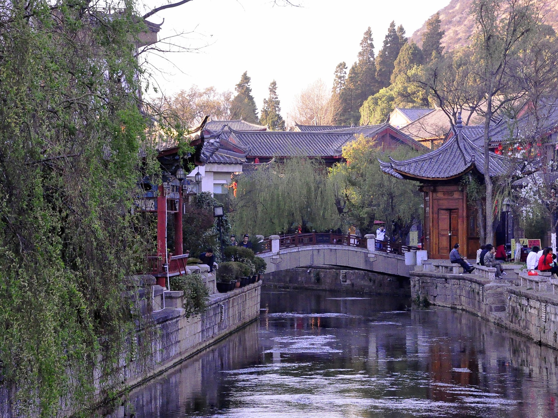 Starobylé město Lijiang atmosféra (1) (starý Hong OK práce) #4 - 1920x1440