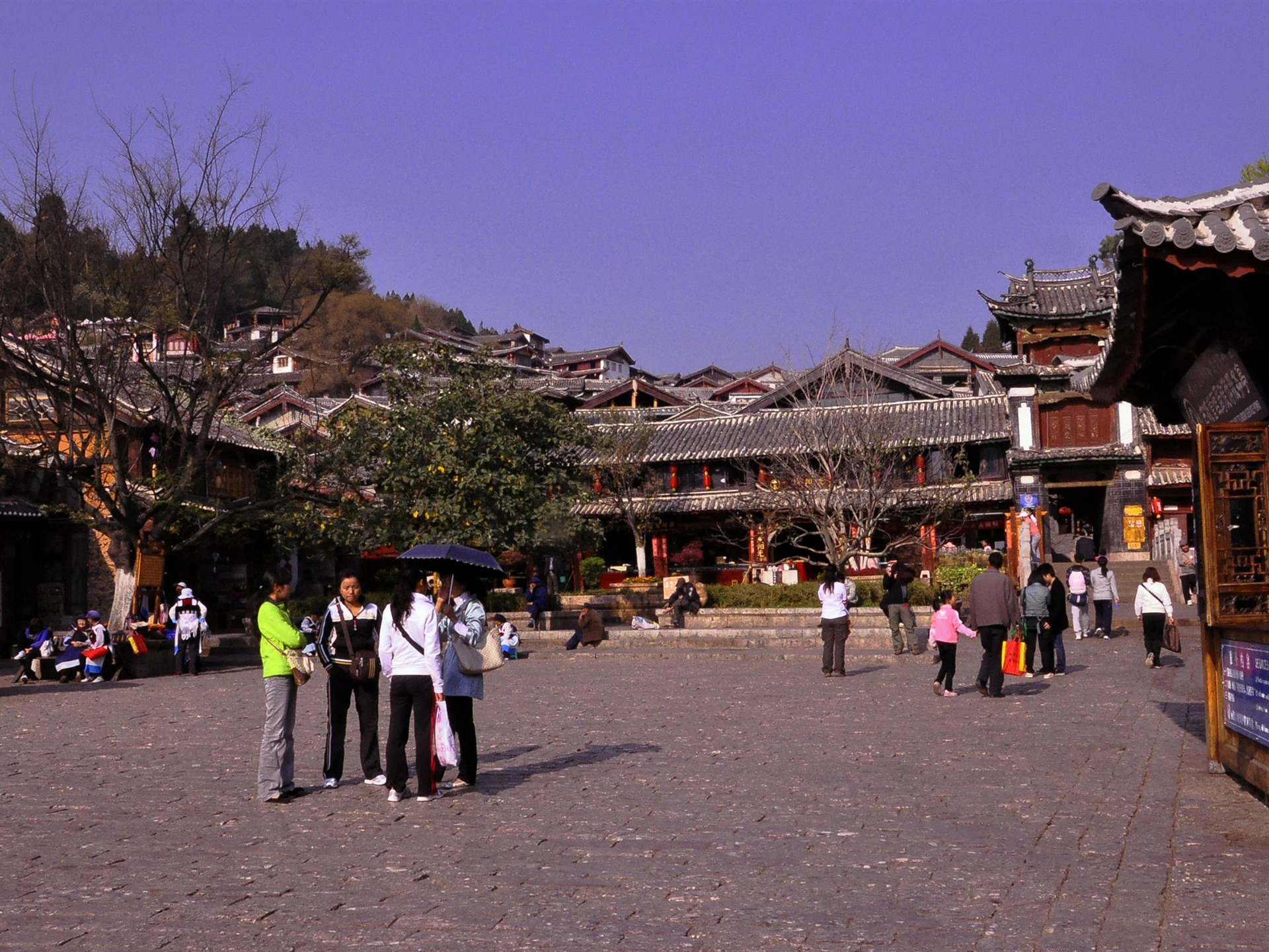 Starobylé město Lijiang atmosféra (2) (starý Hong OK práce) #12 - 1920x1440