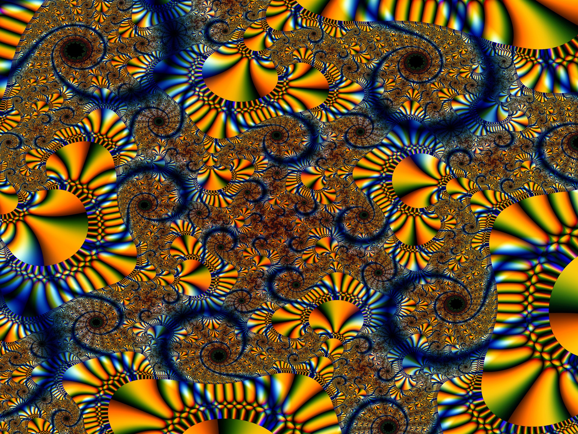 超大炫彩花紋 壁紙(一) #20 - 1920x1440