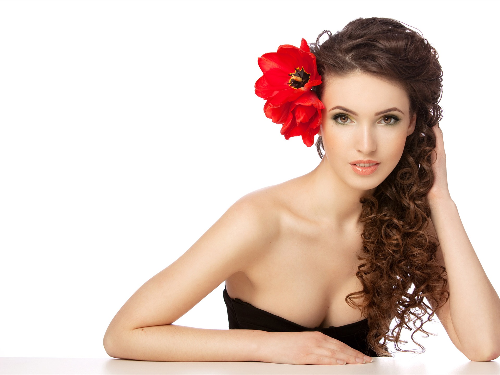 Woman flower large wallpaper (2) #2 - 1920x1440