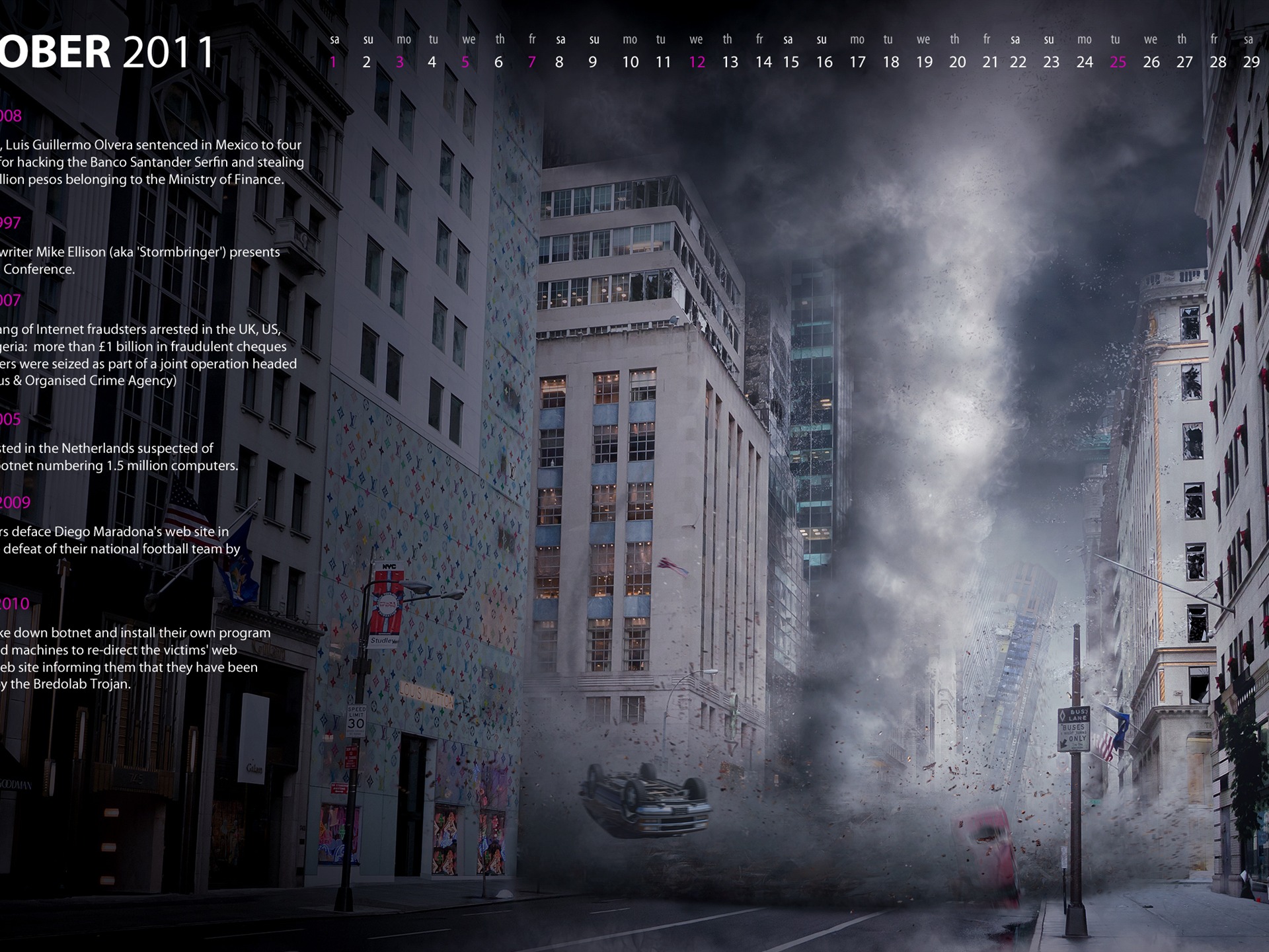 Oktober 2011 Kalender Wallpaper (1) #2 - 1920x1440