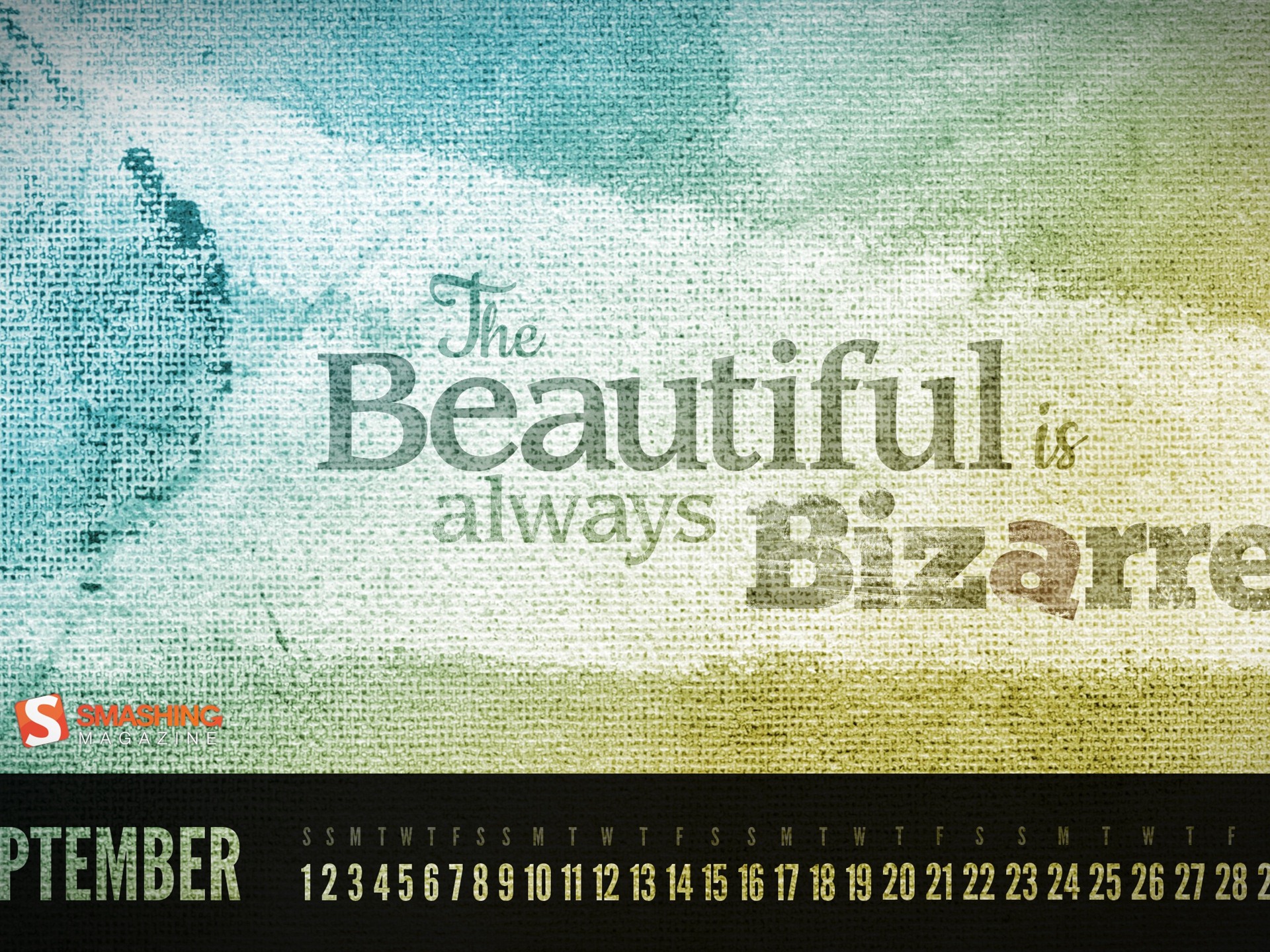 2012年9月 月曆壁紙(一) #20 - 1920x1440