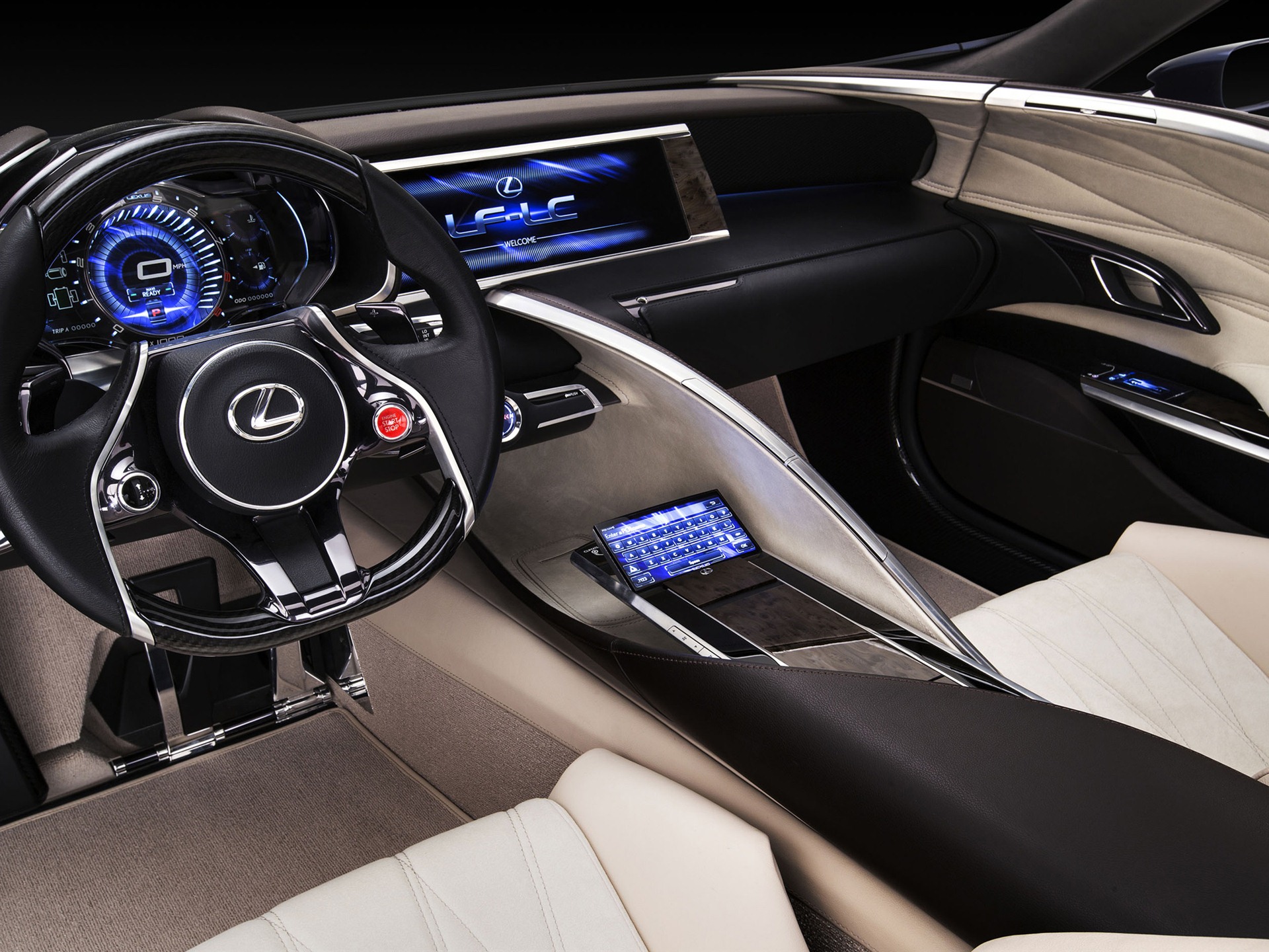 2012 Lexus LF-LC Concept Bleu fonds d'écran HD #14 - 1920x1440