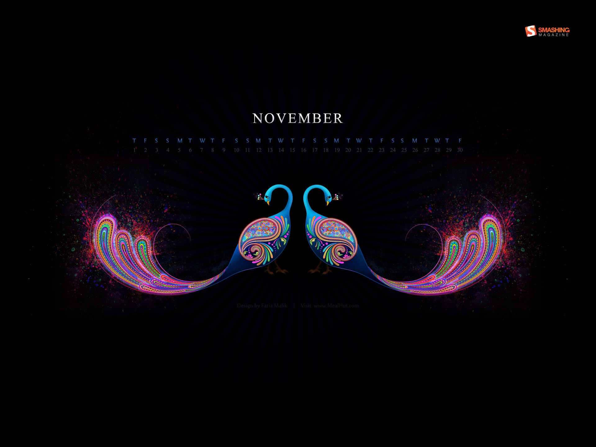 2012年11月 月曆壁紙(一) #8 - 1920x1440
