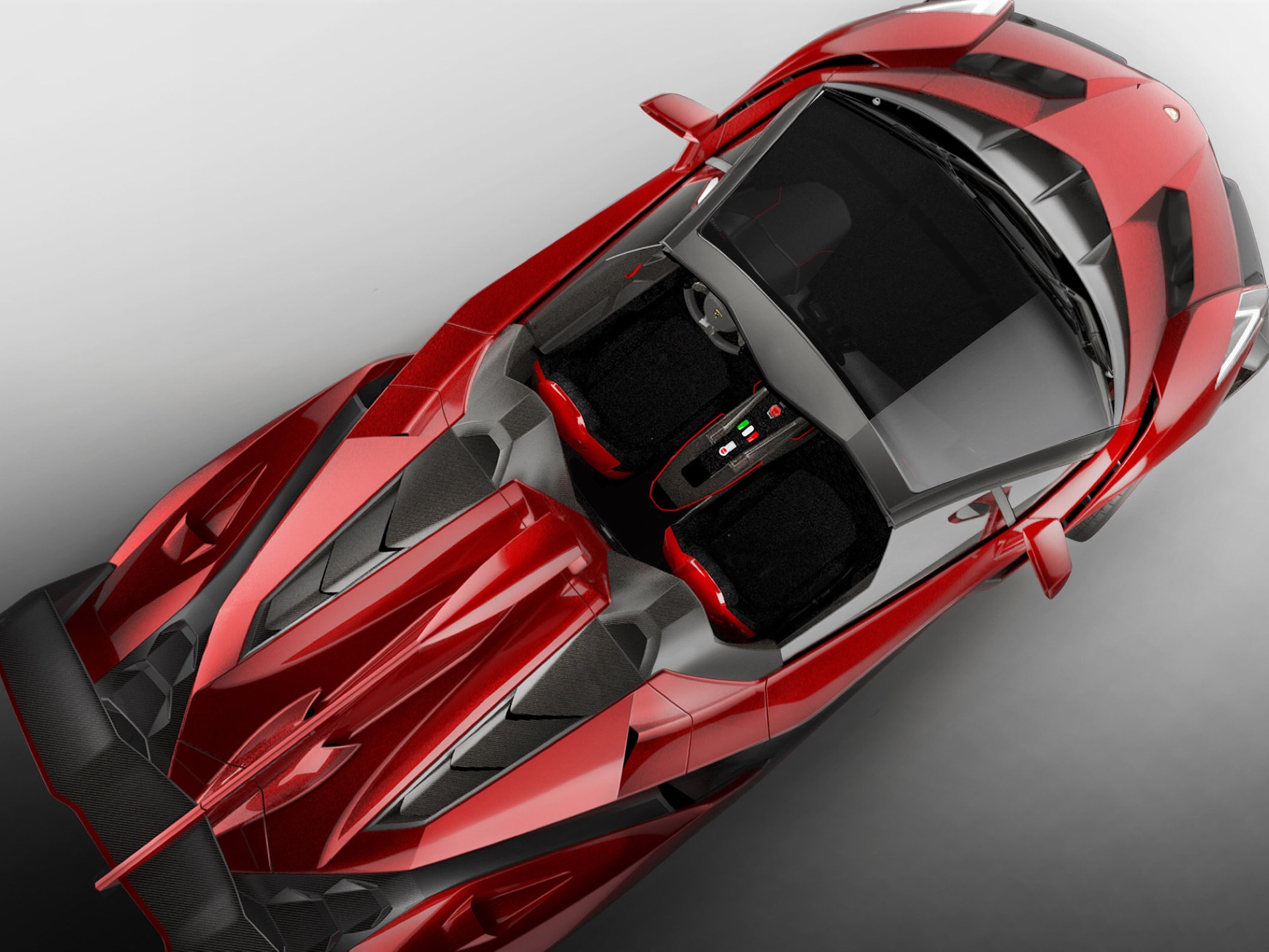 2014 Lamborghini Roadster Veneno rojo supercar HD wallpapers #5 - 1920x1440