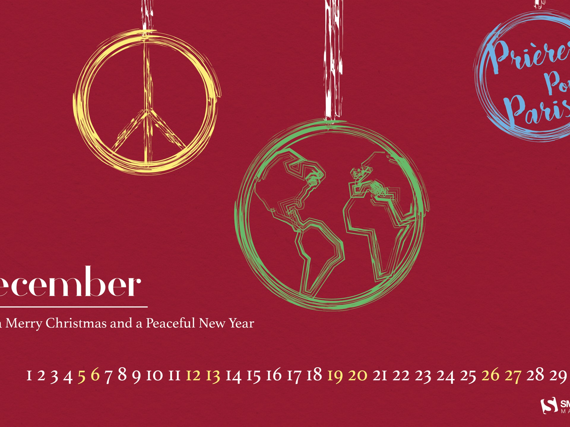 Dezember 2015 Kalender Wallpaper (2) #14 - 1920x1440
