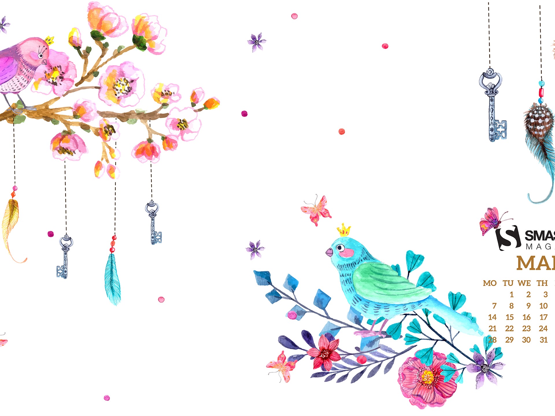 March 2016 calendar wallpaper (2) #15 - 1920x1440