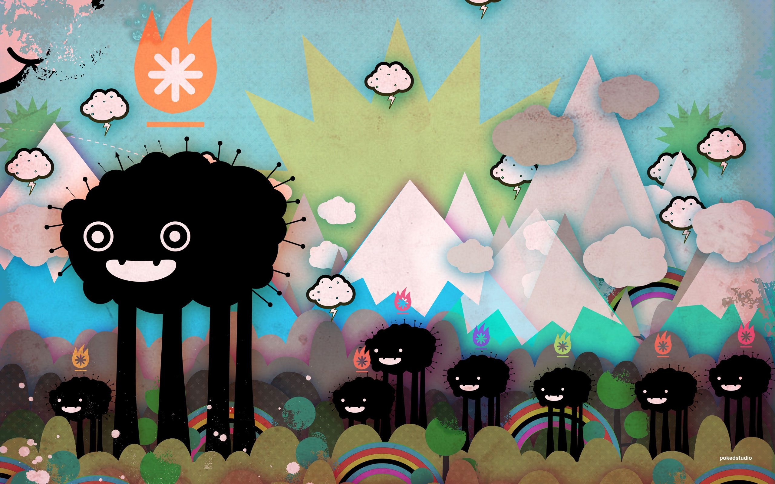 Poked Studio 潮流插畫設計壁紙 #1 - 2560x1600