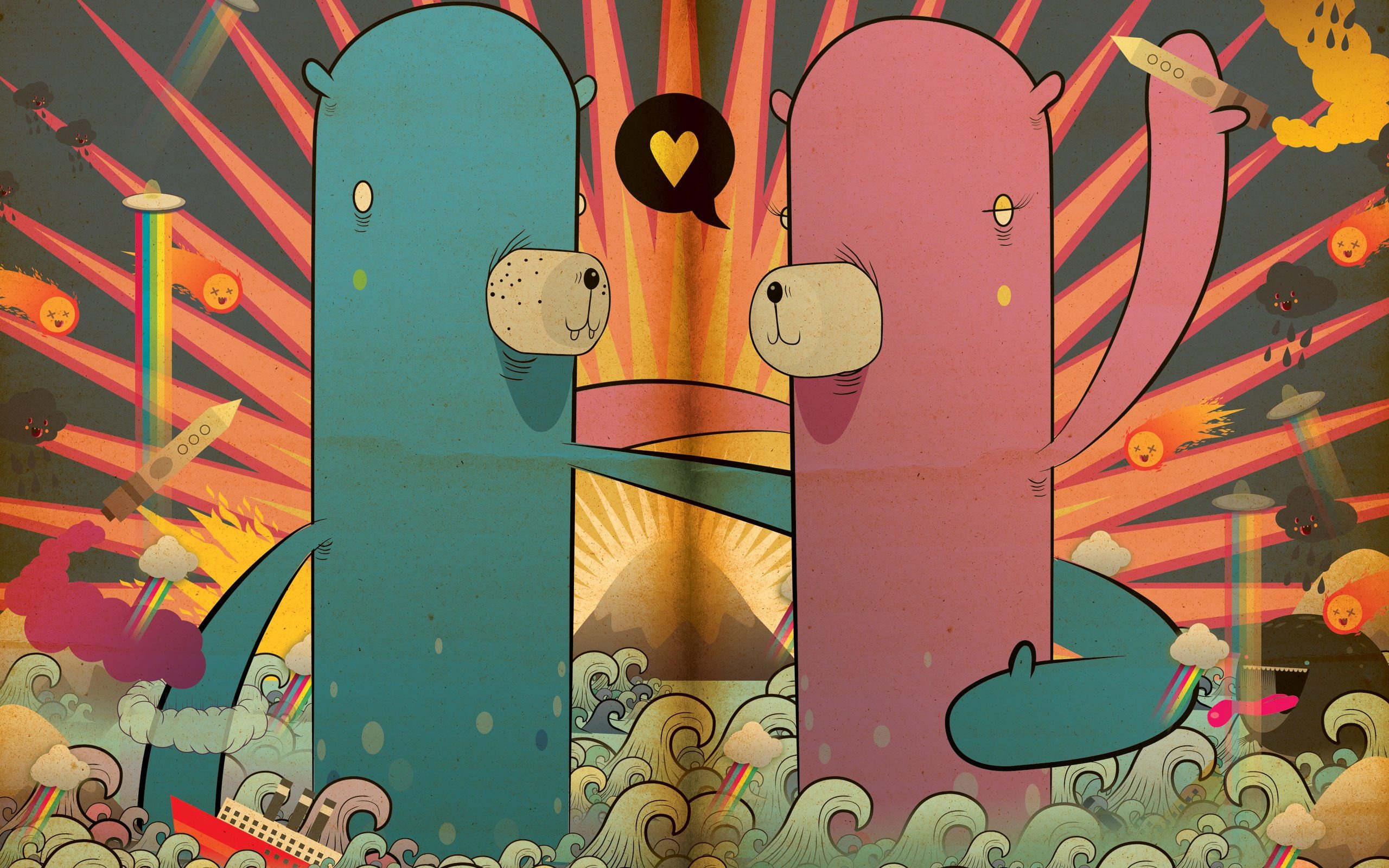 Poked Studio 潮流插畫設計壁紙 #16 - 2560x1600