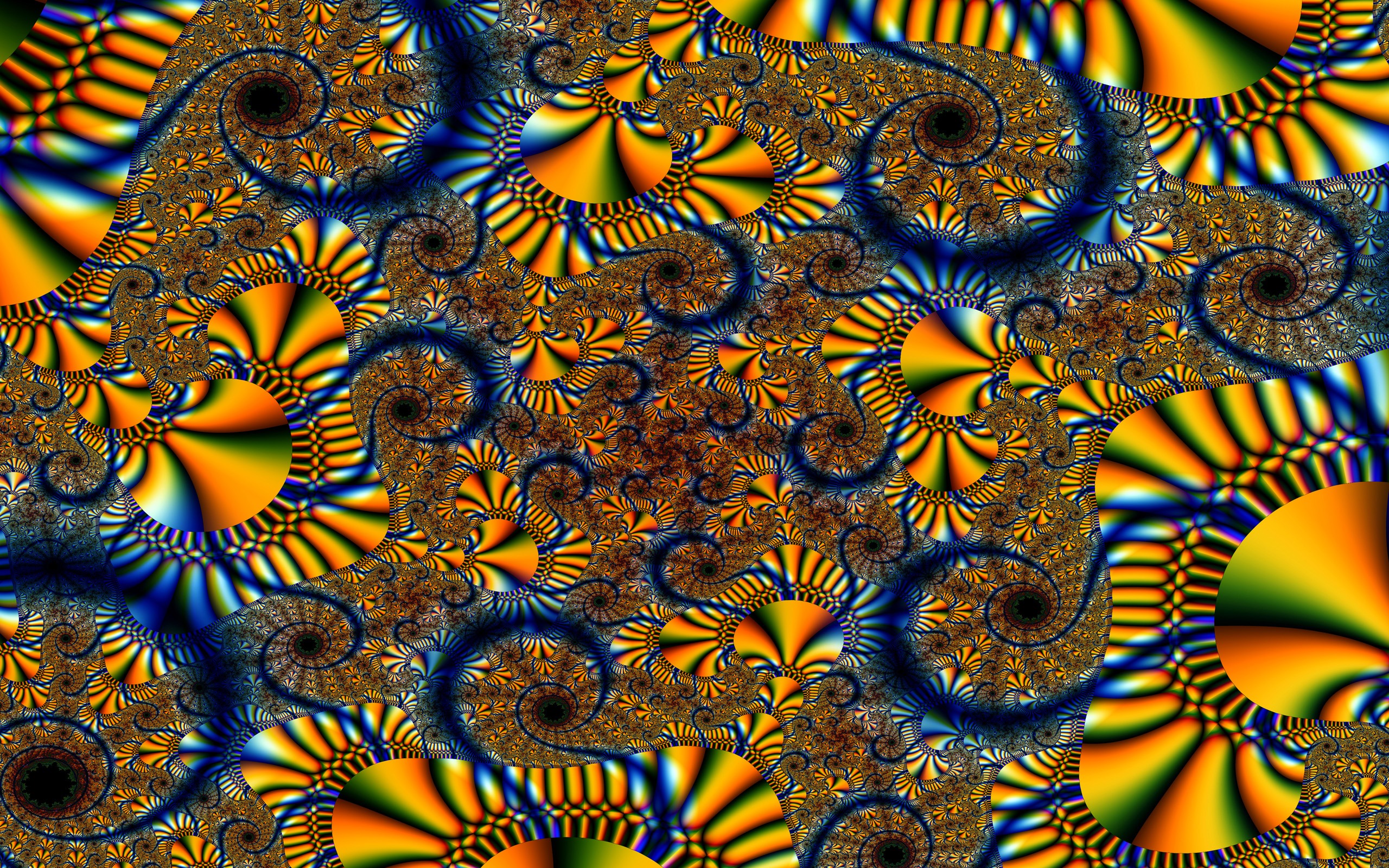 超大炫彩花紋 壁紙(一) #20 - 2560x1600