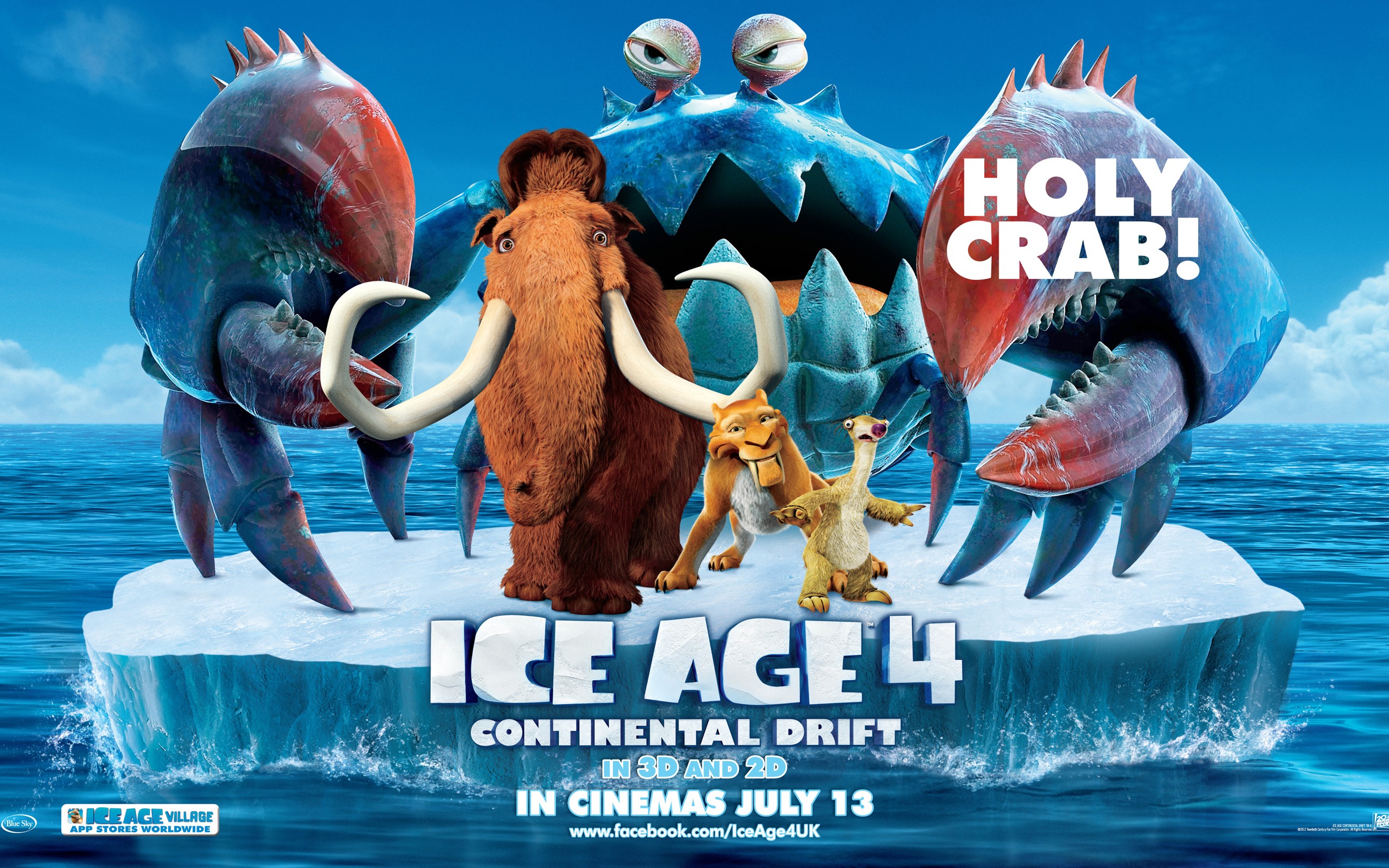 Ice Age 4: Continental Drift 冰川時代4：大陸漂移高清壁紙 #1 - 2560x1600