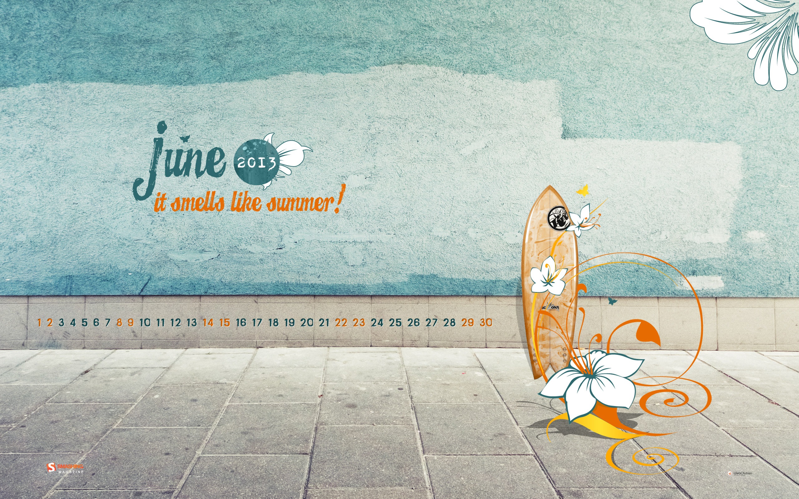 2013年6月 月曆壁紙(二) #4 - 2560x1600