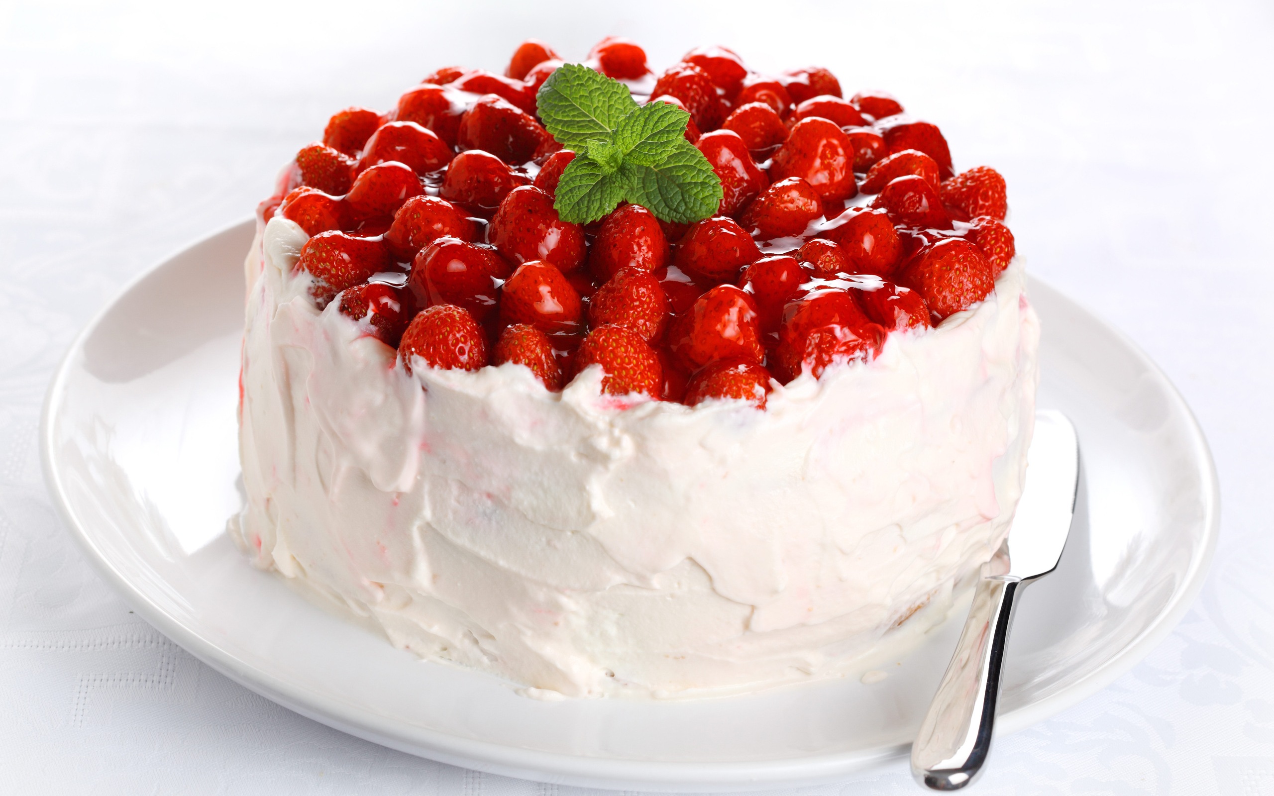 맛있는 딸기 케이크의 HD 배경 화면 #20 - 2560x1600