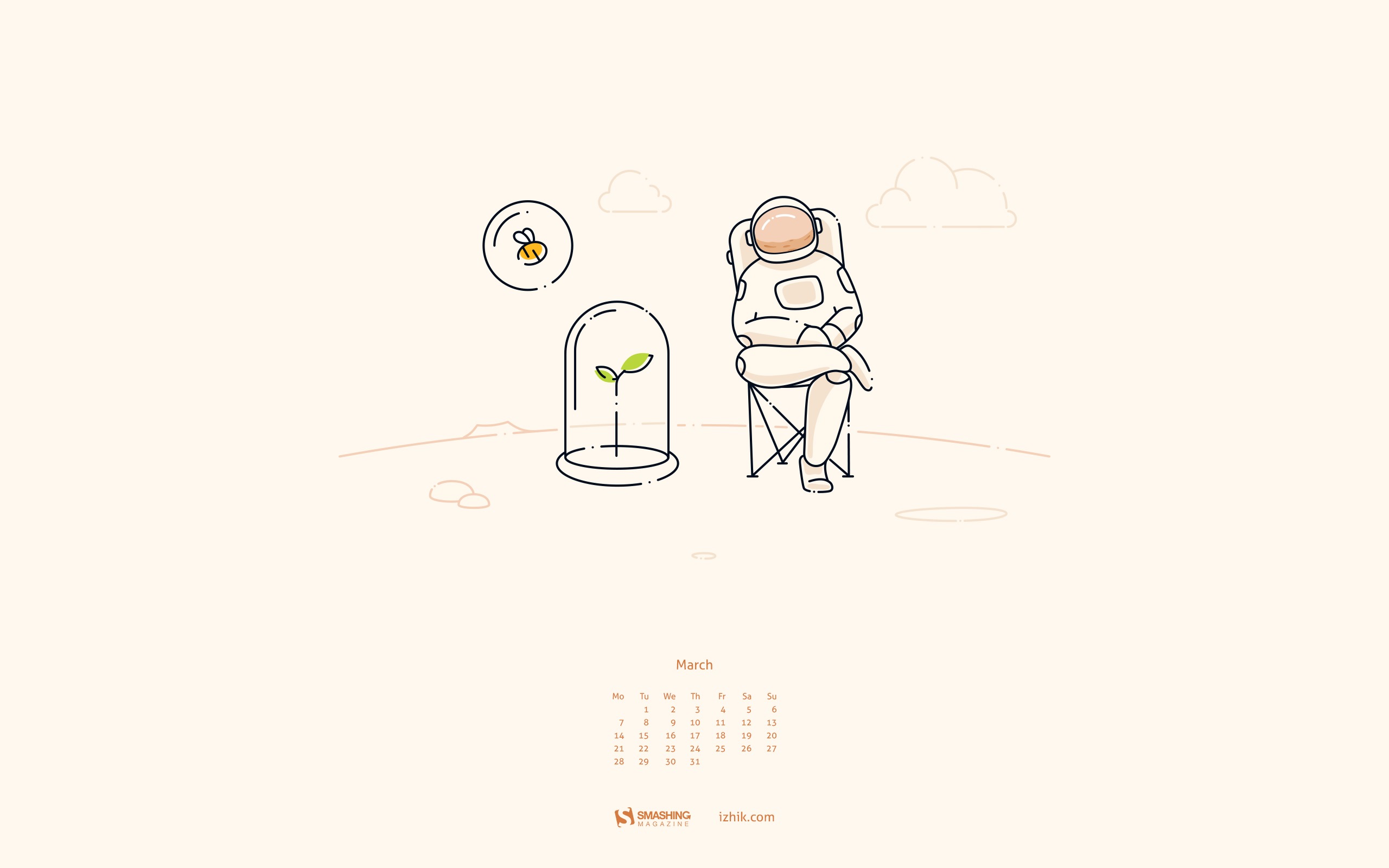 2016年3月 月曆壁紙(二) #13 - 2560x1600