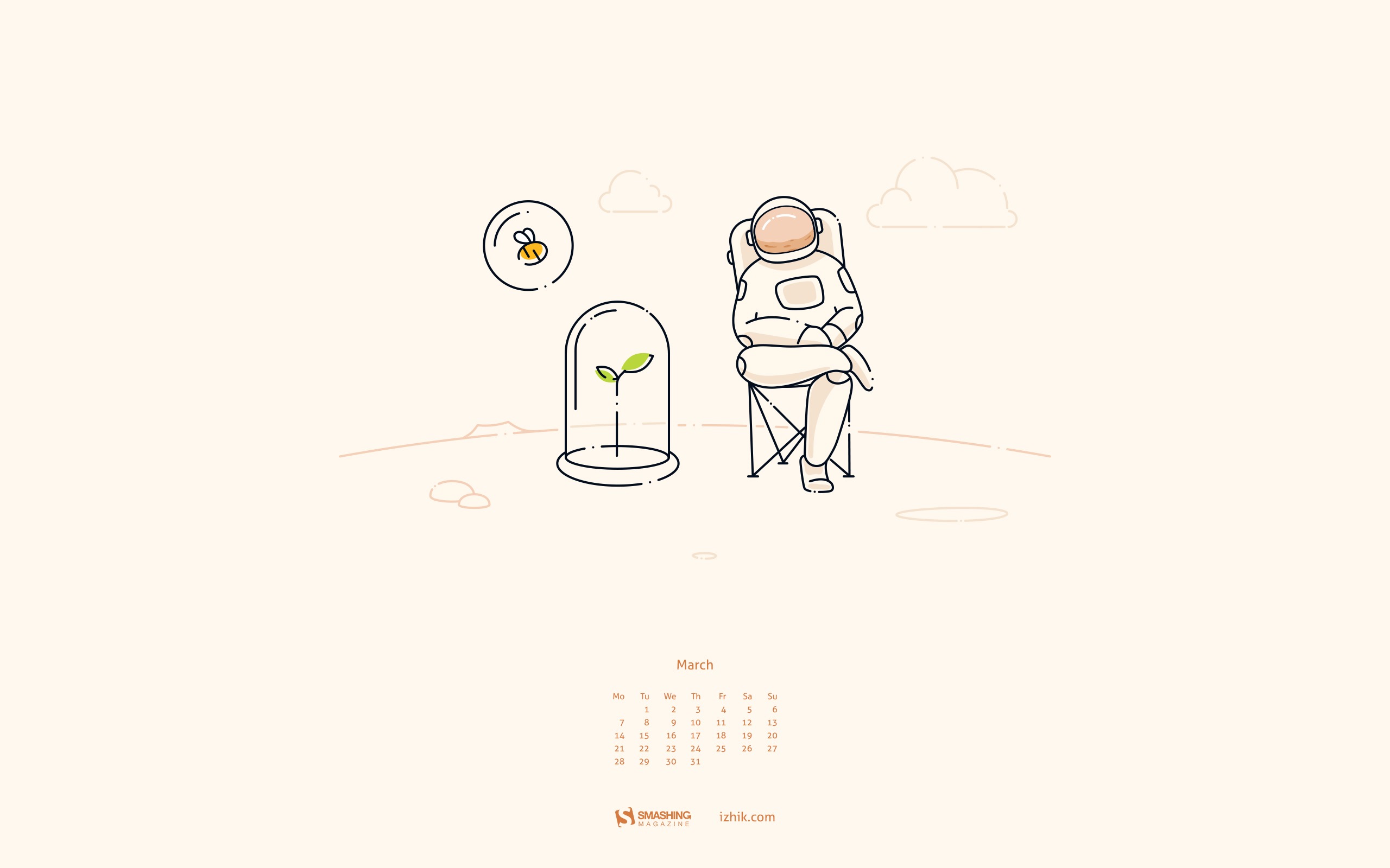 2016년 3월 캘린더 벽지 (2) #13 - 2560x1600