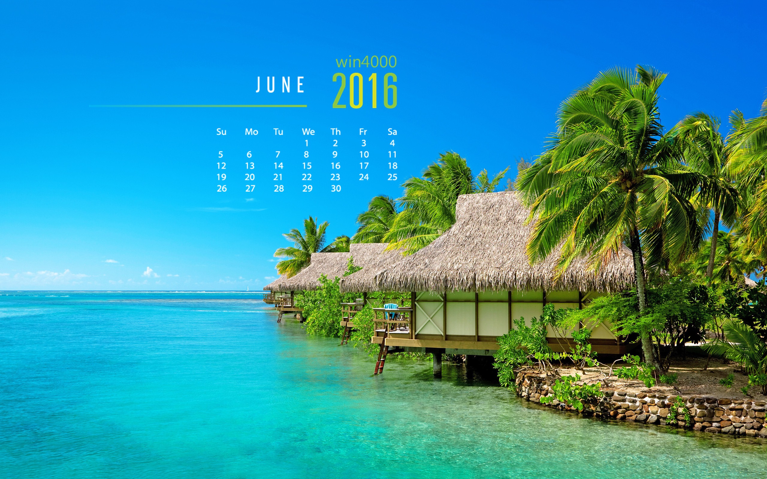 Juni 2016 Kalender Wallpaper (1) #1 - 2560x1600