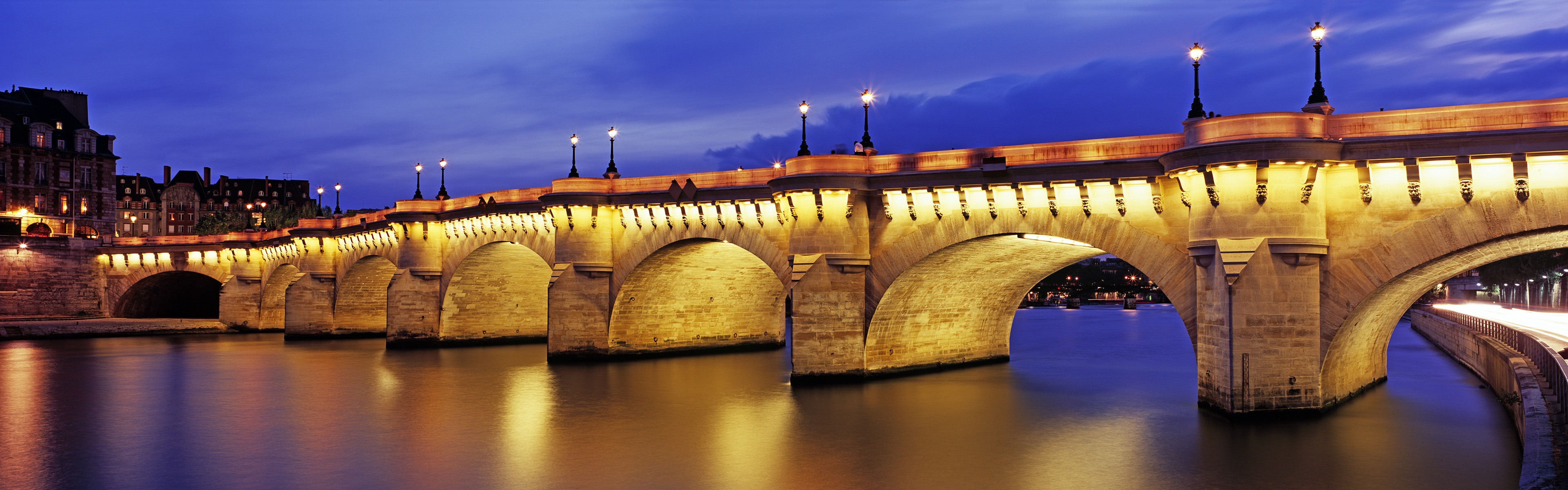 Windows 8 oficiální panoramatické tapety, cityscapes, Bridge, Horizon #8 - 3840x1200