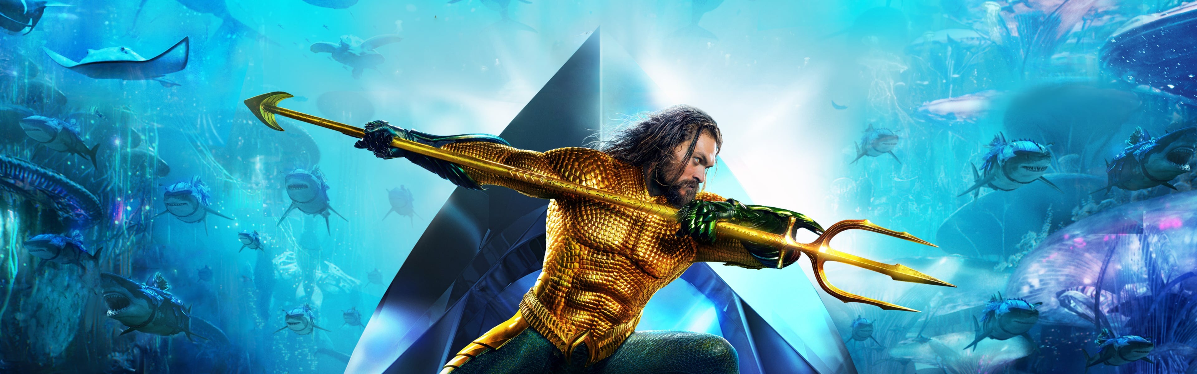 Aquaman 海王，漫威电影高清壁纸15 - 3840x1200