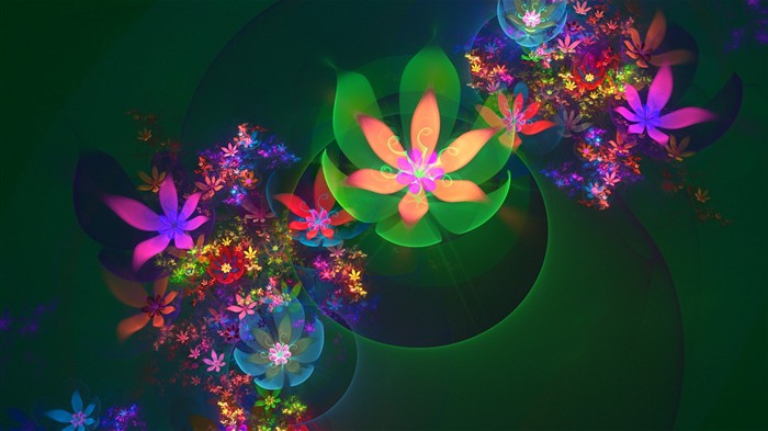 3D Dream flower wallpaper Abstract #14