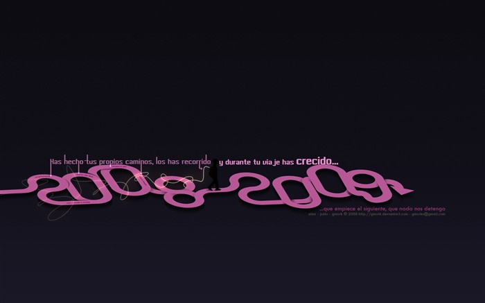 Impresionante fondo de pantalla tema de diseño 2009 #12