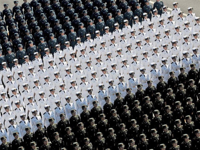 National Day military parade on the 60th anniversary of female wallpaper #7