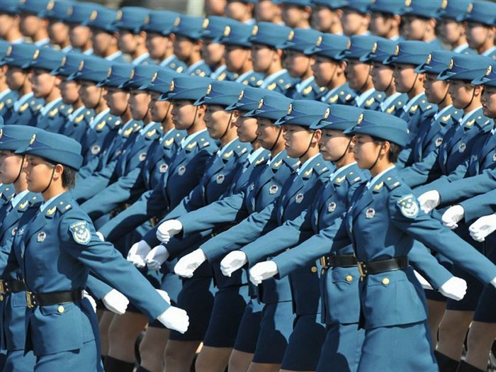 National Day military parade on the 60th anniversary of female wallpaper #14