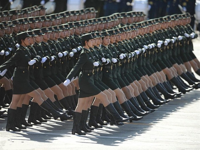 National Day military parade on the 60th anniversary of female wallpaper #17