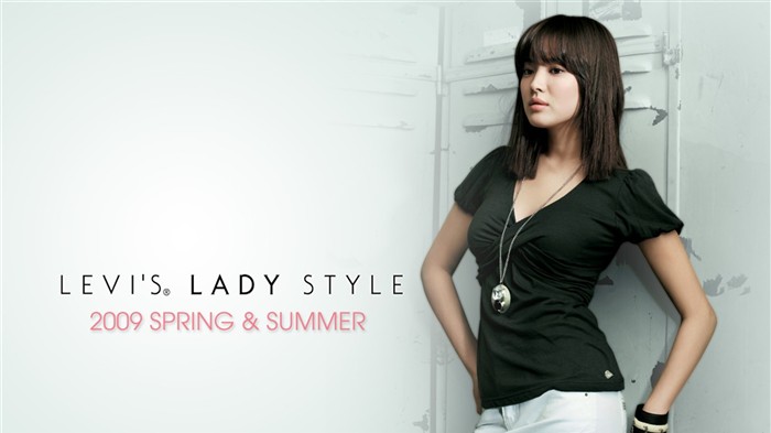 2009 Levis 여자 배경 화면 #21