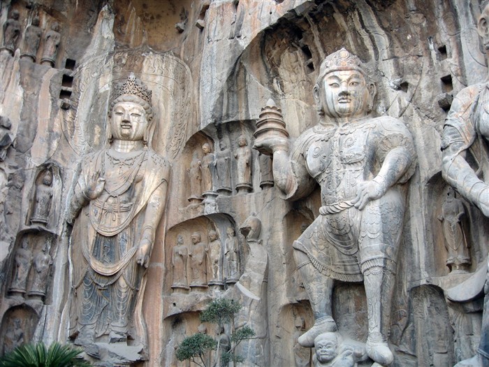 Luoyang, grottes de Longmen Fond d'écran #37