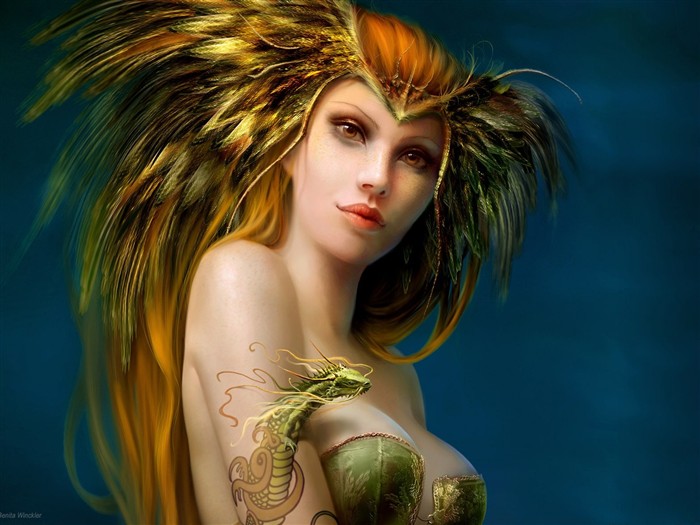 奇幻女性CG插畫壁紙 #11