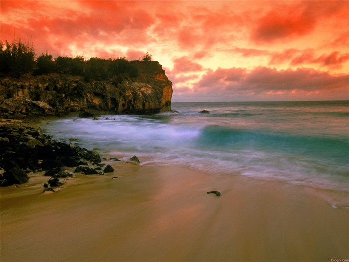 havajské pláži scenérie #7