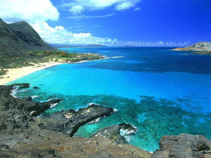 paisaje playa de Hawai #17