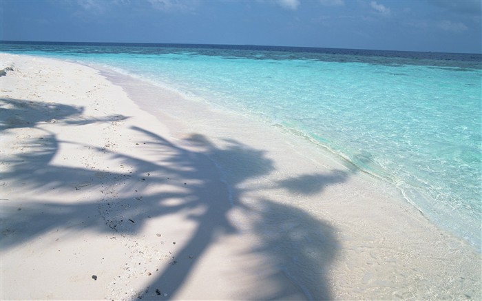 몰디브 물과 푸른 하늘 #6