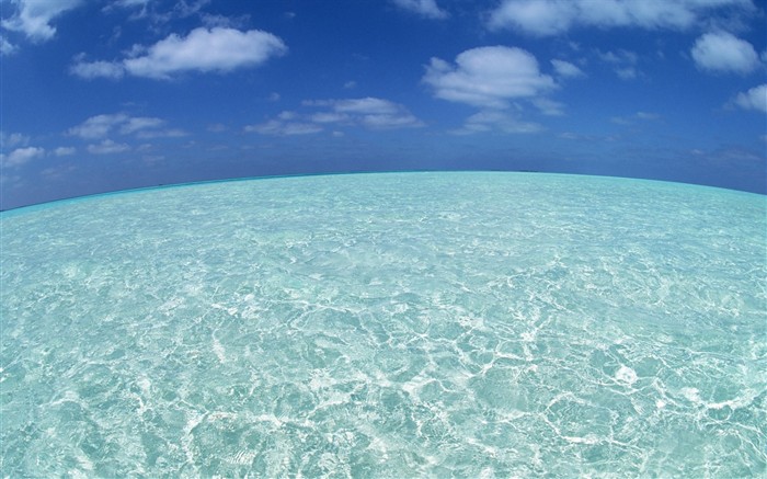 Maledivy vody a modrou oblohu #18