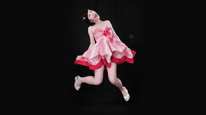 Liu Mei-obsahující tapety Happy dívka #15