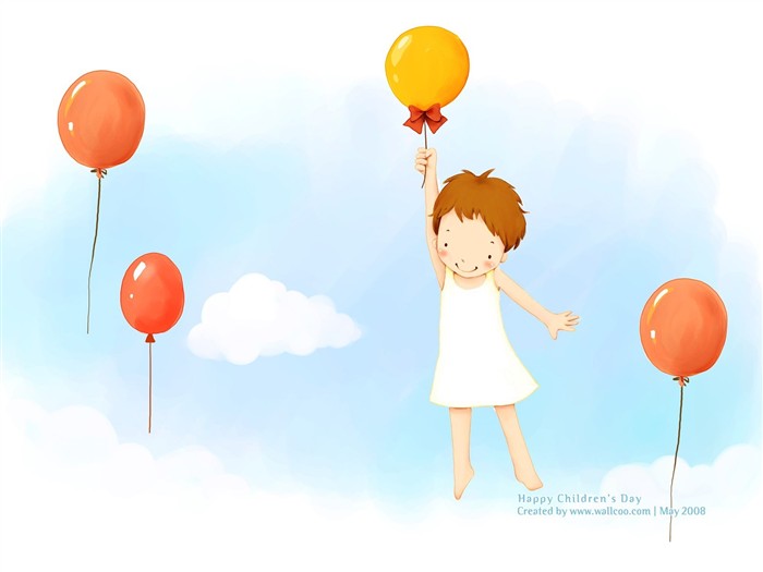 Lovely Children's Day wallpaper illustrator #8